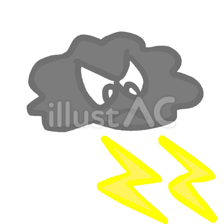 雷雲イラスト No 無料イラストなら イラストac