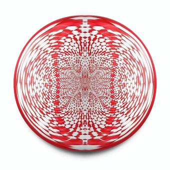 赤色と白色の球体のアイコン素材画像 球体,赤色,白色,アイコン,ガラス玉,イメージ,斑模様,テクスチャ,宝石,硝子のイラスト素材