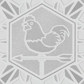 シームレスなモザイク　干支 酉　o  酉,鳥,風見鶏,鶏,トリ,干支,正月,年賀状,背景素材,バックグラウンドのイラスト素材