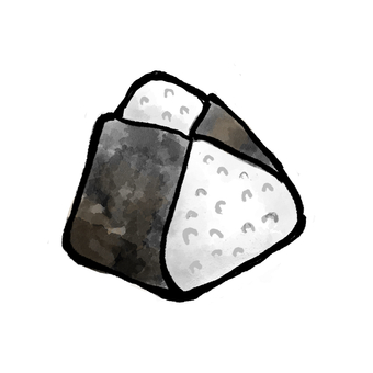 おにぎり おにぎり,おむすび,ご飯,海苔,塩,朝食,ランチ,弁当のイラスト素材