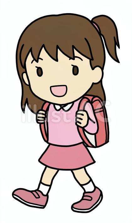 ランドセルと女の子
