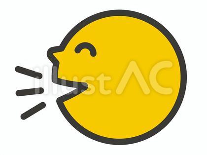 しゃべる横顔のアイコン