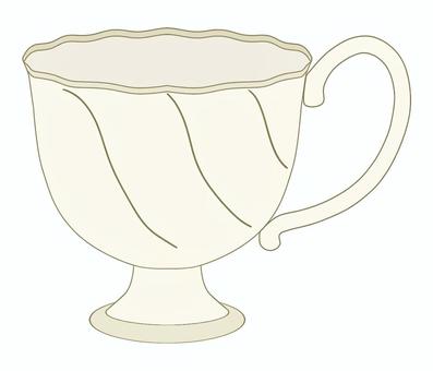 ティーカップ_tea cup 食器,洋風,ティーカップ,耐熱,取っ手のイラスト素材