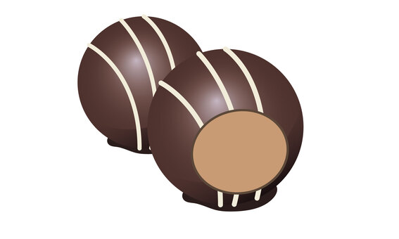 Chocolate valentine, chocolate, chocolate, cross section, JPG, PNG and AI