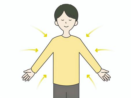 引き寄せる男性 引き寄せ,男性,願望,成功,幸運,幸せ,実現,願い,宇宙,波動のイラスト素材