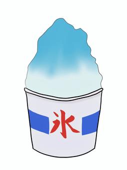 shaved ice (blue), , JPG and PNG