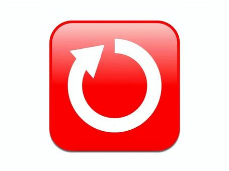 ■再起動ボタン　あか 再起動ボタン,あか,強制的,安定,長押し,パソコン,スマホのイラスト素材