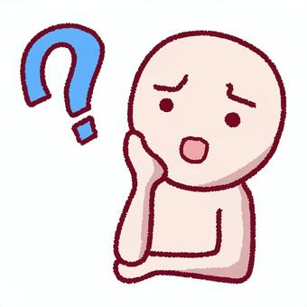 はてなマーク・疑問を感じる人 人物,表情,感情,困る,悩む,不安,考える,心配,分からない,困り顔のイラスト素材