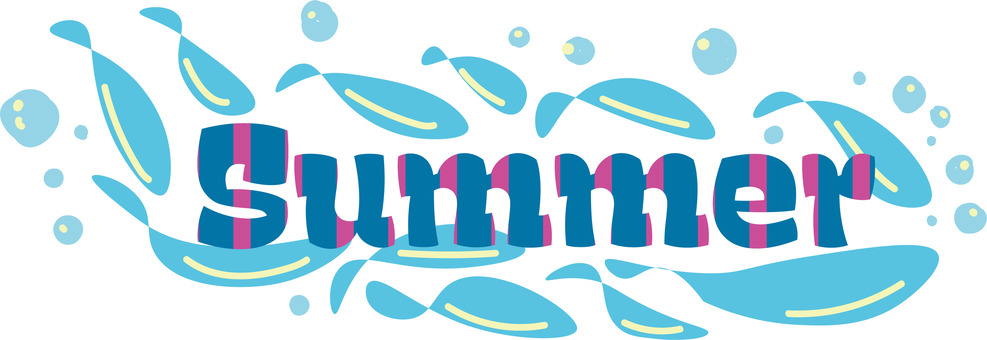 ネームロゴ：SUMMER ロゴ,ネームロゴ,グラフィックデザイン,夏,summerのイラスト素材