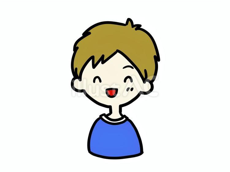 おとこのこ①-2 こども,人,顔のイラスト素材
