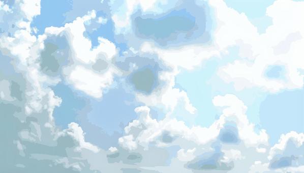 Illustration, sky, cloud, spread, 