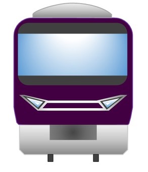 電車93 電車,正面,列車,通勤,前,通学,公共交通機関,トレイン,鉄道,交通のイラスト素材