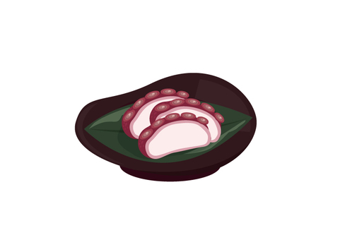 酢だこ 酢だこ,たこ,タコ,海鮮,海産物,魚介類,和食,日本料理,おせち,おせち料理のイラスト素材