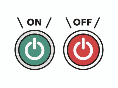 電源ボタン　スイッチ　オン　オフ 電源ボタン,電源,スイッチ,マーク,押す,起動,オン,on,入,入れるのイラスト素材