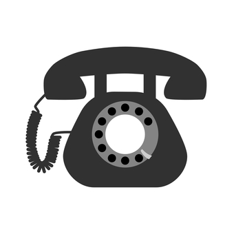 黒電話 黒電話,電話機,電話,テレフォン,家電話,通話,固定電話,昭和,レトロ,黒のイラスト素材