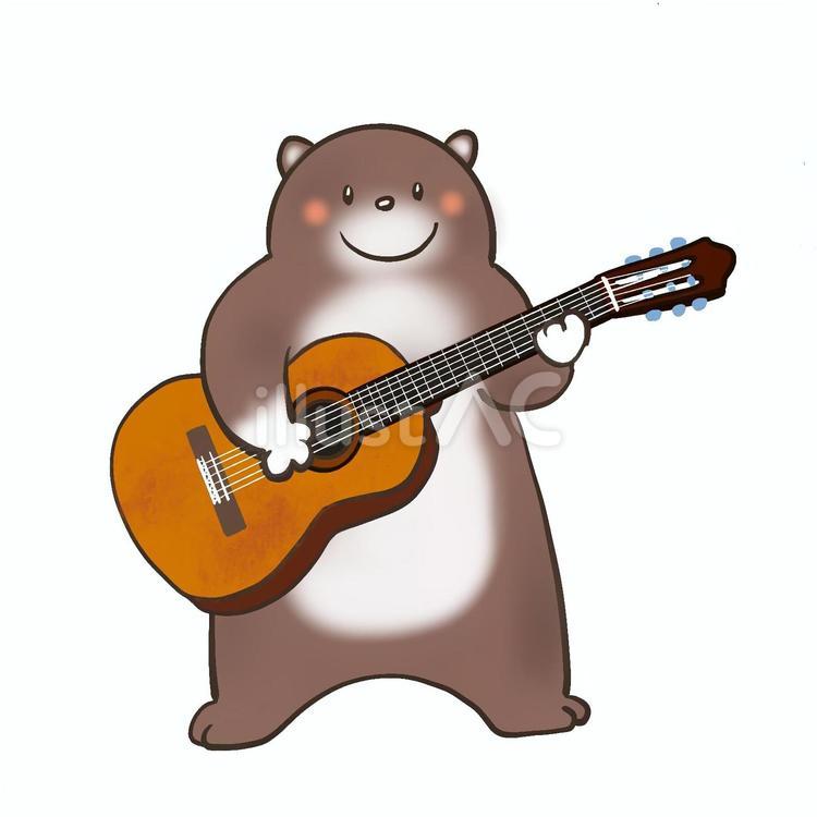 ギターくま ギター,くま,楽器のイラスト素材