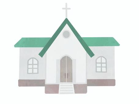 教会 教会,結婚式場,建物,十字架,ブライダル,セレモニー,キリスト教,建築物,外観,正面のイラスト素材