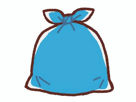 青いゴミ袋 青いゴミ袋 ごみ,ゴミ袋,燃えるゴミ,燃えないゴミ,袋,掃除,廃棄,生ごみ,分別,捨てるのイラスト素材