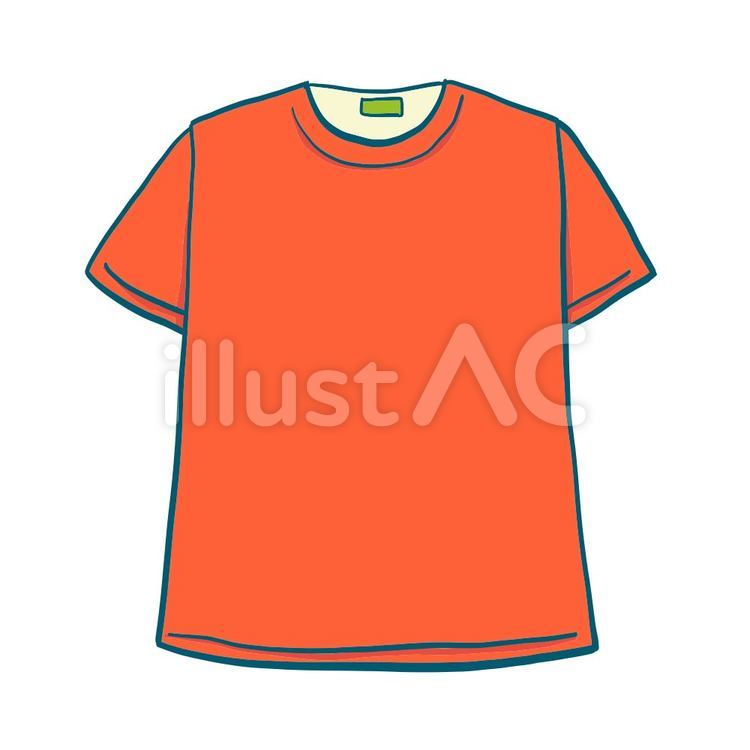 Tシャツ(赤)イラスト - No: 1124472｜無料イラスト・フリー素材