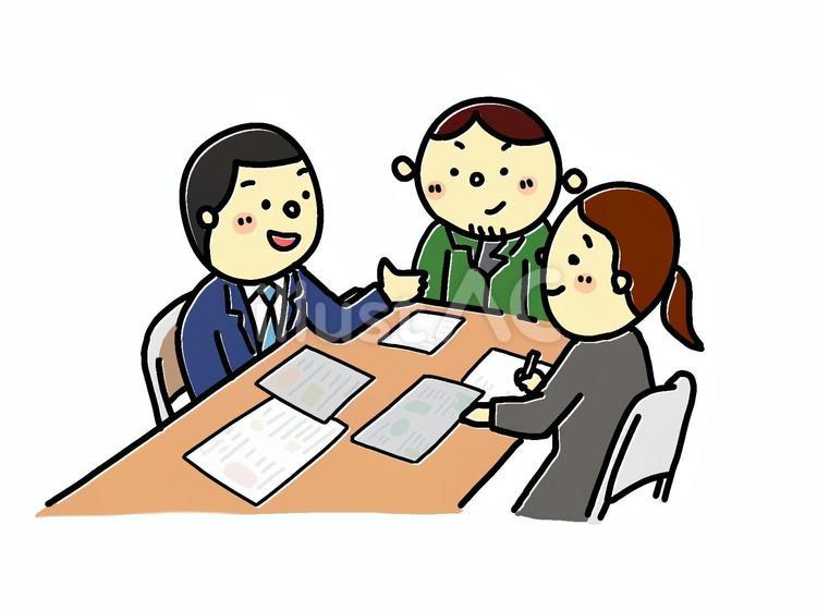 会議・商談・打ち合わせ 会議,商談,取引先のイラスト素材