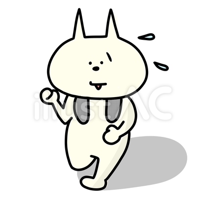 ダイエットのため走るねこ