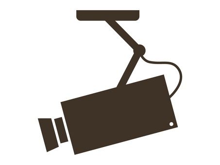 監視カメラ_05 防犯カメラ,カメラ,監視カメラ,セキュリティ,防犯,監視,見守り,セキュリティシステム,安心,安全のイラスト素材