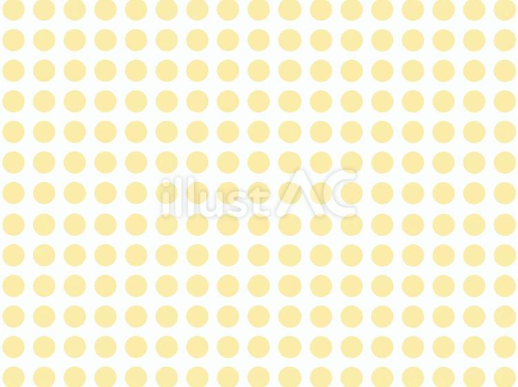 シンプル水玉模様のオシャレな背景（黄） 水玉,水滴,滴のイラスト素材