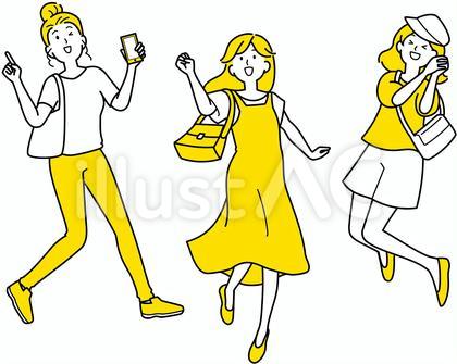 喜ぶ女性 3人 ショッピング お得