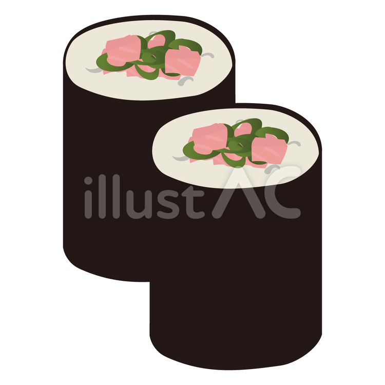ネギトロ巻き ネギトロ,寿司,和食のイラスト素材
