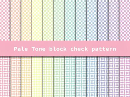ペールトーンブロックチェック 販促,パターン,背景,壁紙,テクスチャ,模様,柄,シンプル,文様,ラッピングのイラスト素材