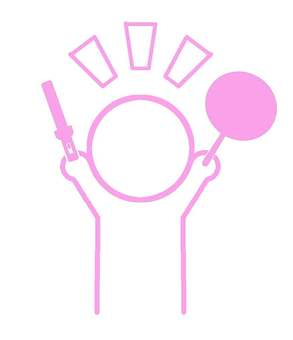 推し活（エフェクトver) 推し活,うちわ,推し,オタ活,オタク,応援,活動,アイドル,ペンライト,エフェクトのイラスト素材