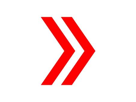 シンプルな右矢印のアイコン（赤） アイコン,カラー,モノクロ,図形,シンプル,オシャレ,デザイン,イラスト,ベクター,矢印のイラスト素材