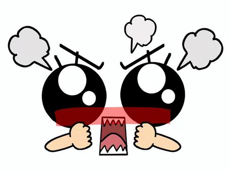 怒り目イラスト 無料イラストなら イラストac