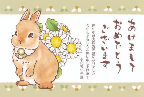 Fashionable rabbit New Year's card, JPG and PNG Fashionable rabbit New Year's card, ख़रगोश, माओ वर्ष,, नए साल की कार्ड, JPG and PNG