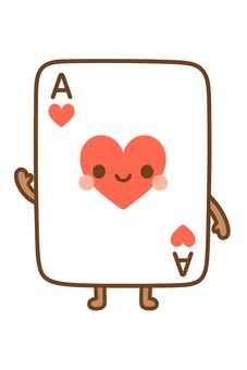 かわいいハートのエース