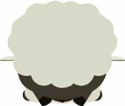 Dogeza_Sheep_Black, JPG, PNG 和 AI Dogeza_Sheep_Black, 跪在地上, 動物, 可愛的, JPG, PNG 和 AI