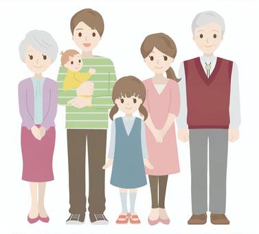 Two households family _ whole body, family, parenting, couple, JPG, PNG and AI