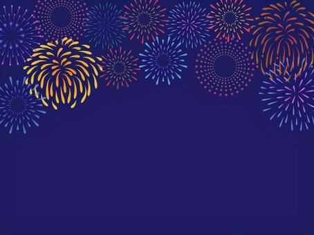 Illustration, summer, summer vacation, fireworks, 