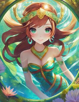 swimming mermaid princess, , JPG