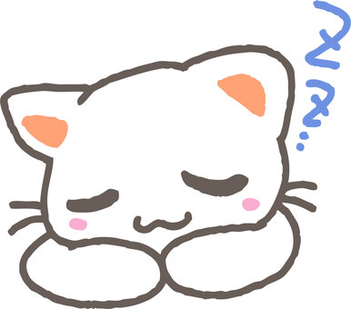 Sleeping cat, sleep, sleep, sleep, JPG, PNG and AI