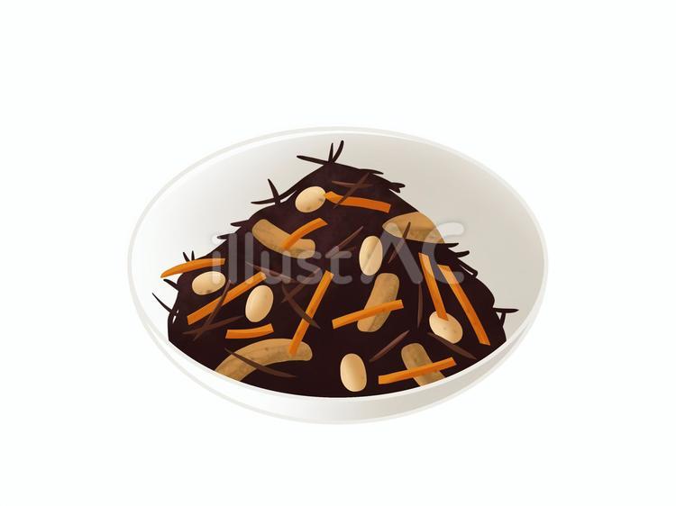 ひじきの煮物 ひじきの煮物,ひじき,にんじんのイラスト素材