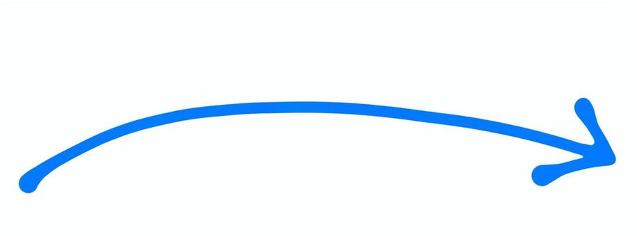 下向き矢印飾り線（青色） 線,ライン,下線,アンダーライン,飾り,装飾,見出し,矢印,下,案内のイラスト素材