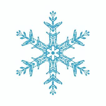 雪の結晶_単体5 雪,結晶,クリスマス,xmas,christmas,キラキラ,綺麗,冬,手描き,輝きのイラスト素材