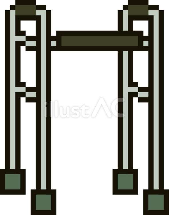 ドット絵の歩行器です。 ドット絵,歩行器,シンプルのイラスト素材