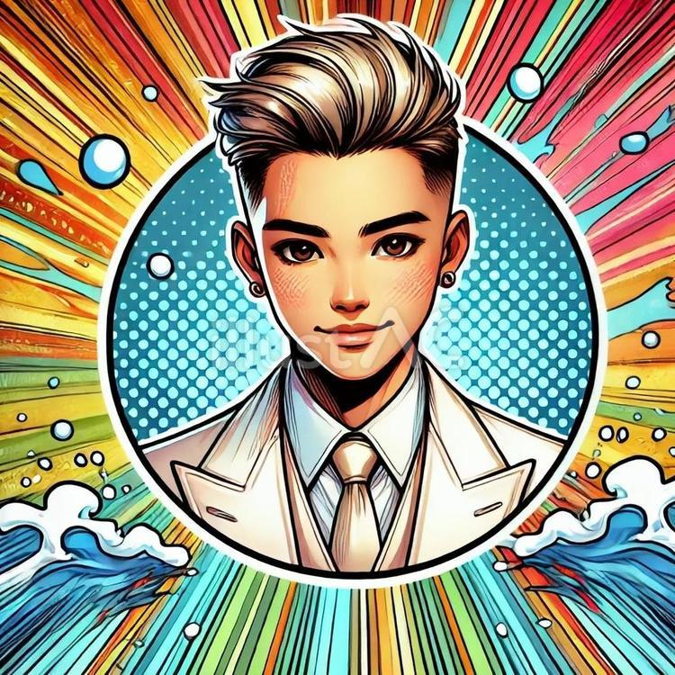 アメコミ男性 アメコミ,男性,スーツのイラスト素材
