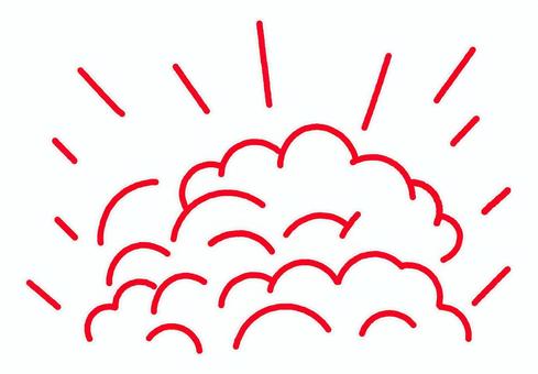 爆発（もくもく）イラスト 爆発,爆破,爆風,衝撃,エフェクト,効果,目立つ,ポップ,漫画,アイコンのイラスト素材