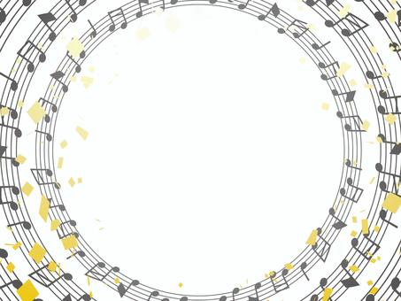 音楽フレーム 音符,音楽,紙吹雪,パーティー,お祝い,背景,カラフル,漫画,キラキラ,紙のイラスト素材