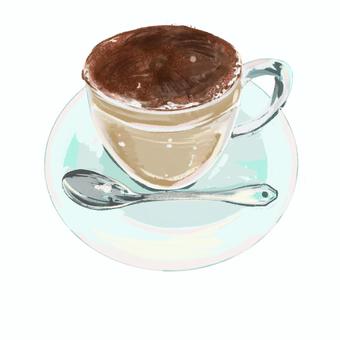 喫茶店のカフェラテ