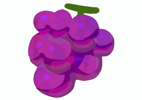 ぶどう 手描き ぶどう 手描き 果物,手描き,かわいい,食べ物,フルーツ,ぶどうのイラスト素材