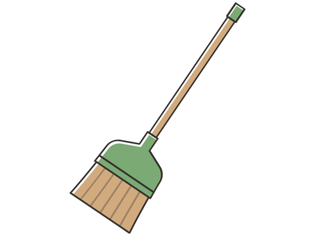 ほうき ほうき,箒,掃除,掃除道具,年末,大掃除,綺麗,家事,清掃,清潔のイラスト素材